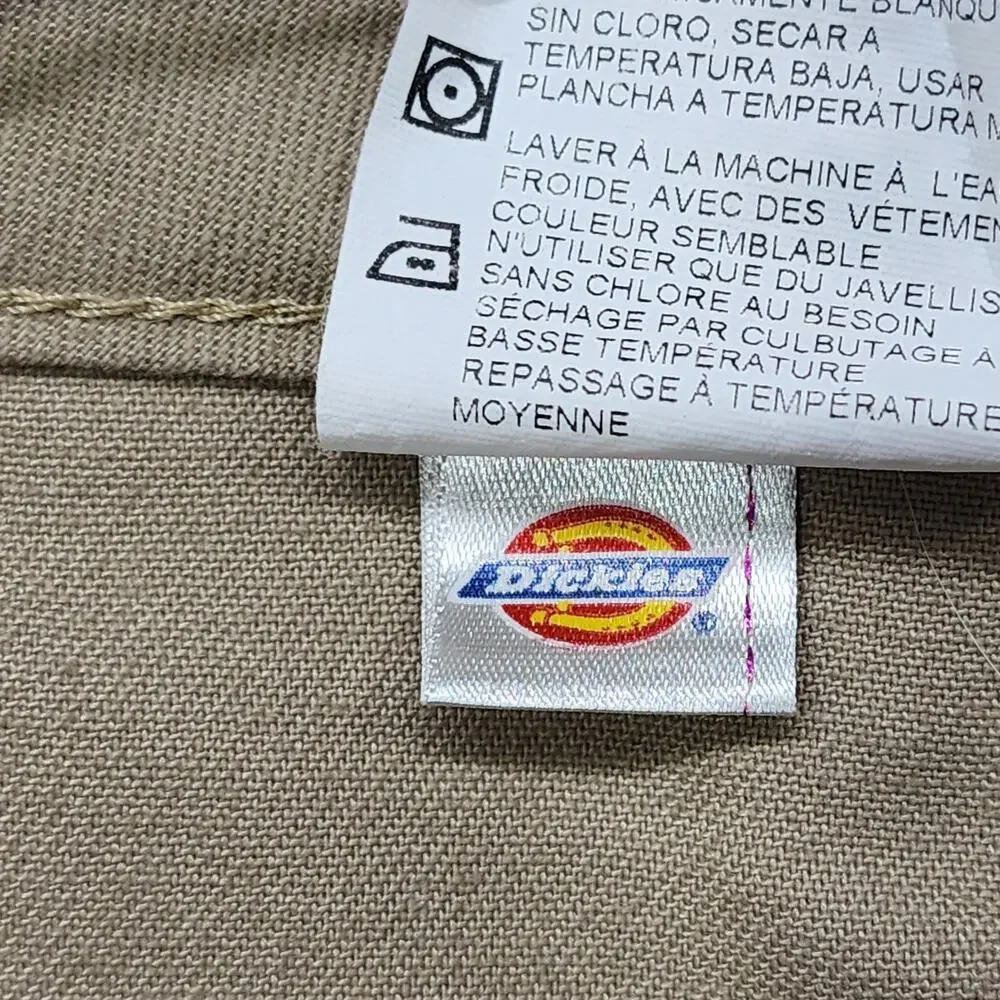 Dickies Pants‎ Womens 12P PETITE Tan Khaki Stretch Twill FLEX Relaxed Fit Skater